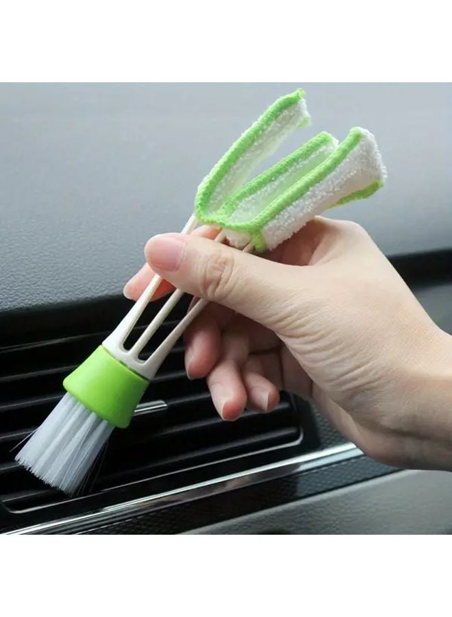 Green Air Vent Brush For Car AC Internal Cleaning Dust Remover - Image 5